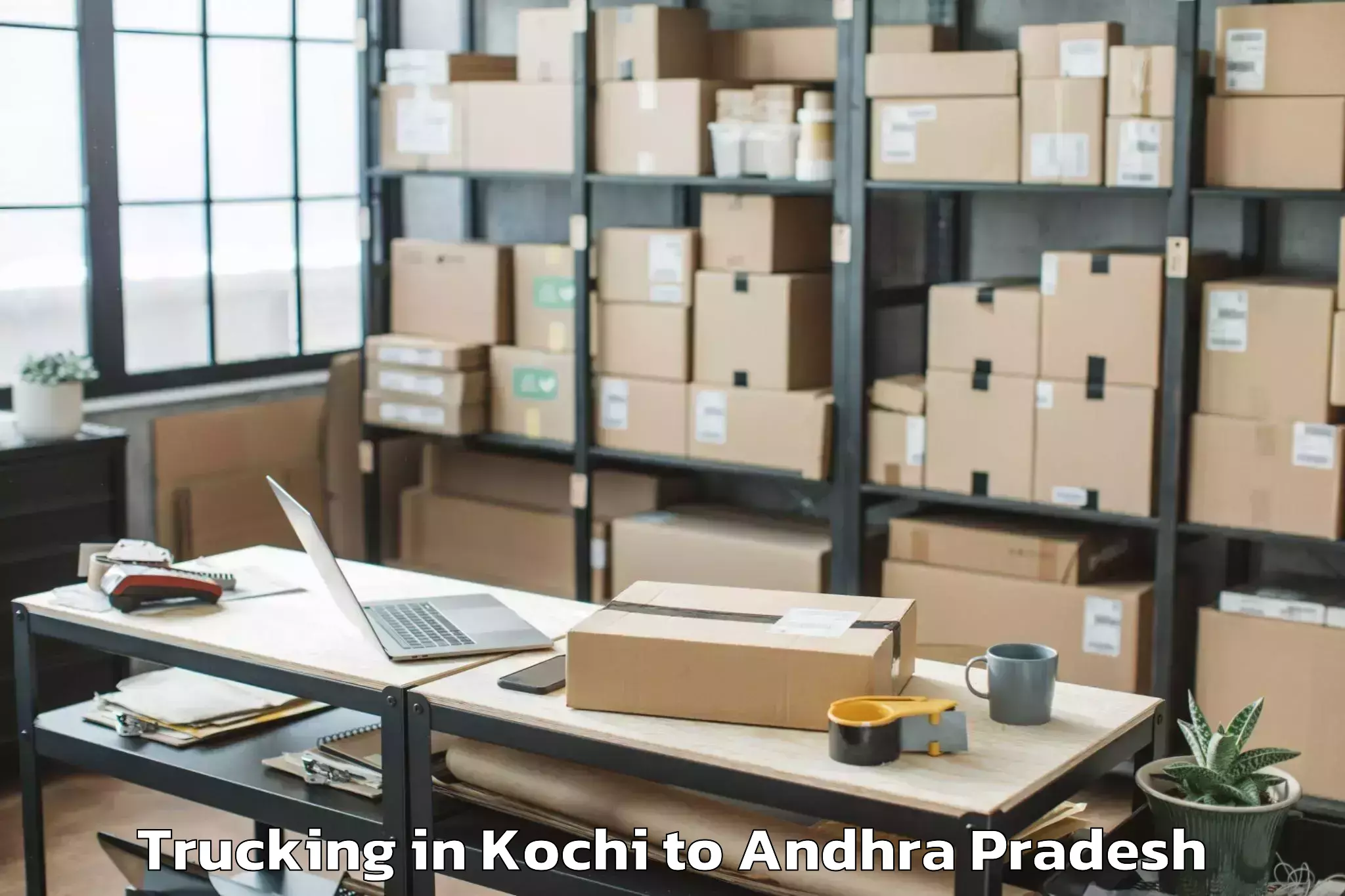 Easy Kochi to Chodavaram Trucking Booking